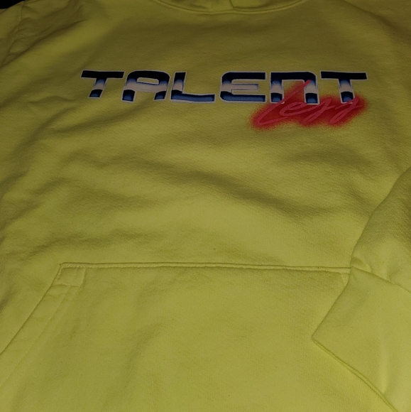 NEON YELLOW TALENTLESS HOODIE - Picture 2 of 4
